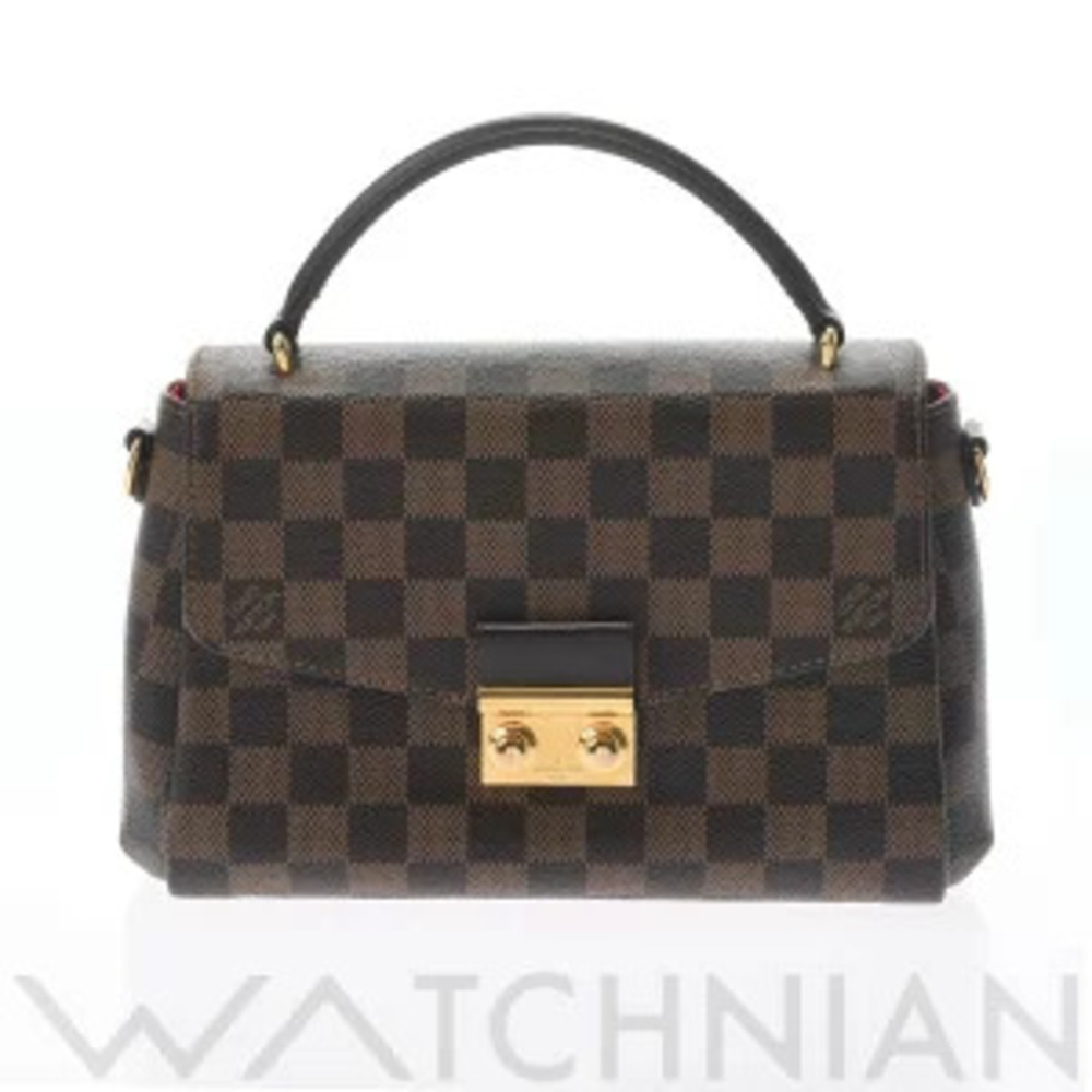 Louis Vuitton Damier Croisette Brown Ebene Brown Canvas Bag